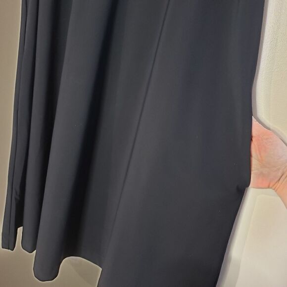 Cotélac Large Black Sleeveless Layered Cotton Distressed Raw Hem Dress Cutouts - Picture 5 of 12